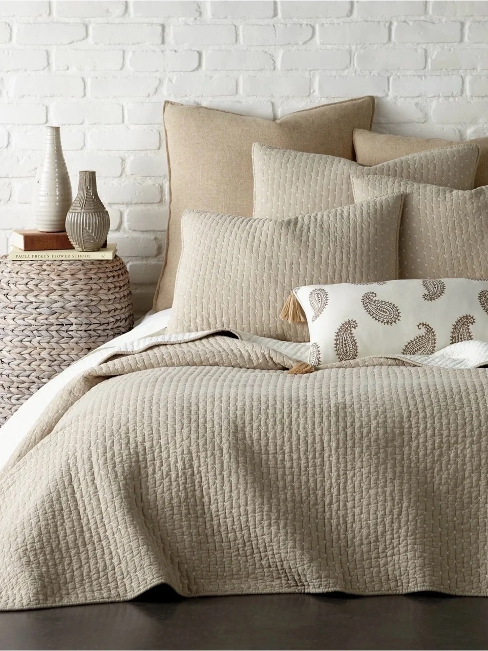 *New* LEVTEX Cross Stitch Quilt Set, Twin/Twin XL